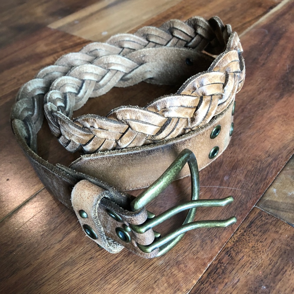 Light Brown Leather Belt